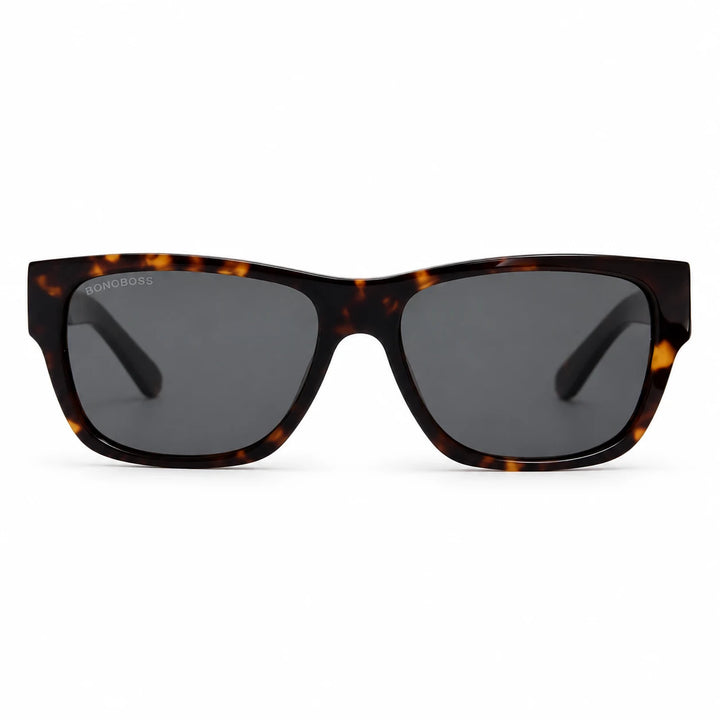 Lentes de sol polarizados Zorros Carey, Lente gris vista frontal #color_carey #foto_frontal