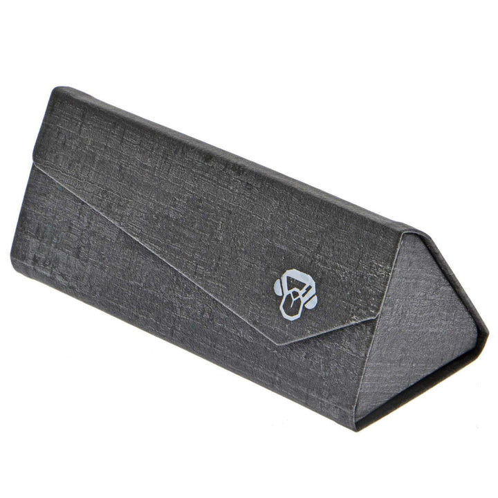 estuche triangular para guardar marcos o armazones ópticos #color_gris