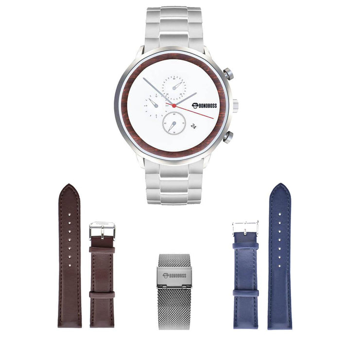 Futrono Cronógrafo Set 3 Correas