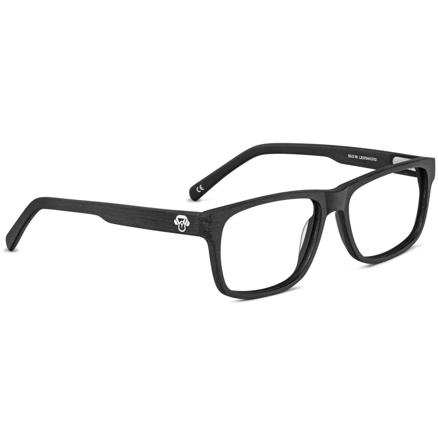 marco optico rectangular canelo de color negro para hombre y mujer que necesitan usar receta óptica para miopia o astigmatismo presbicia. Lentes de lectura gratis