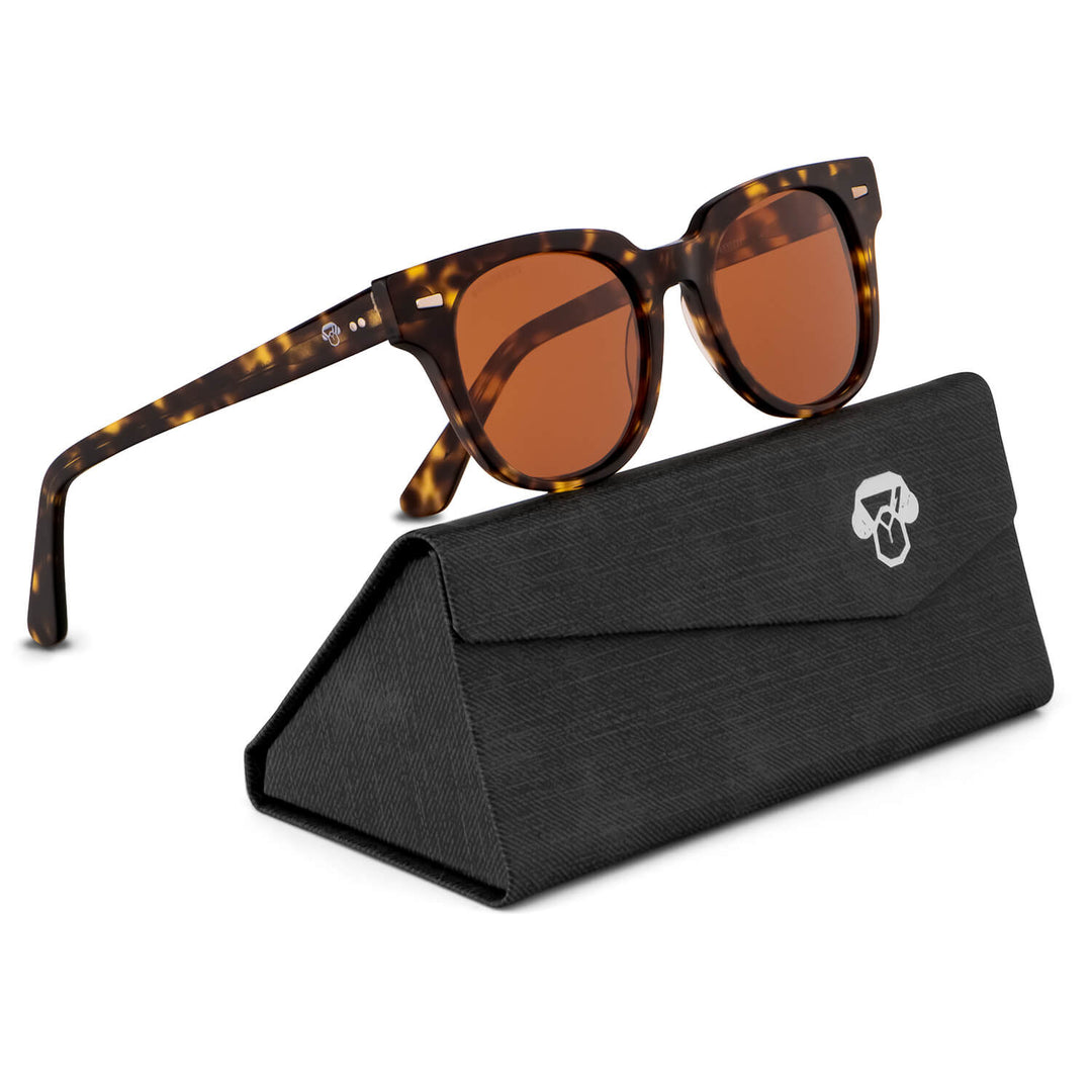 gafa de sol óptica polarizada para mujer de cara redonda y grande