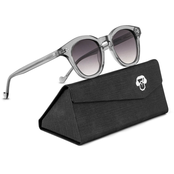 lentes o anteojos de sol polarizados redondos de moda y en oferta para hombre y mujer #color_gris