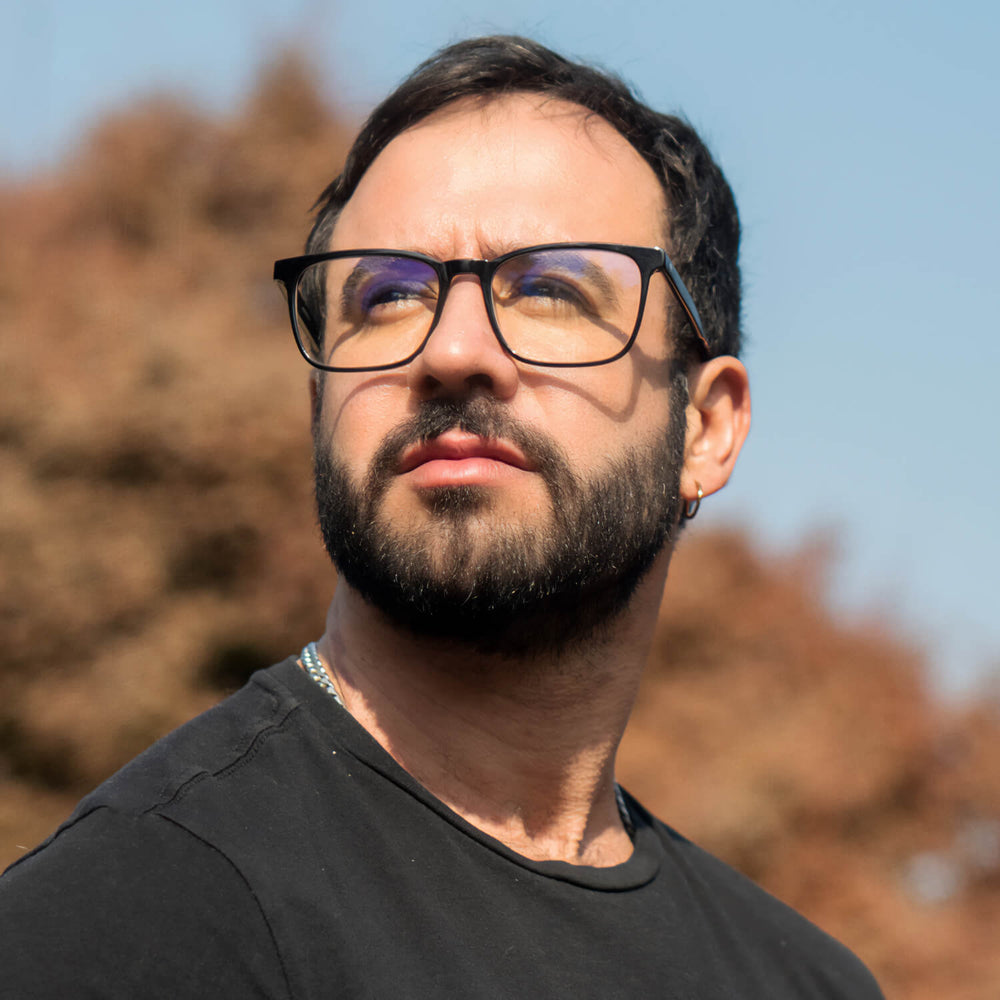 marcos lentes rectangulaes  redondos acetato color negro filtro azul hombre mujer #color_negro